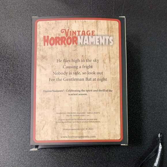 Vintage Horrornaments Gentleman Bat New Collectible Ornament Halloween Christmas - Picture 3 of 10